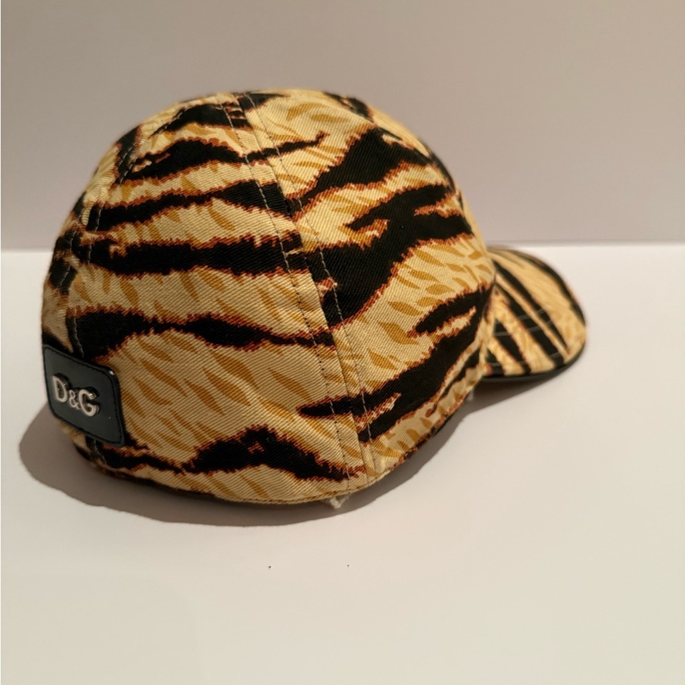 Dolce & Gabbana Tiger Print Hat – Rare Statement Cap OS Designer Street Style - Picture 4 of 9